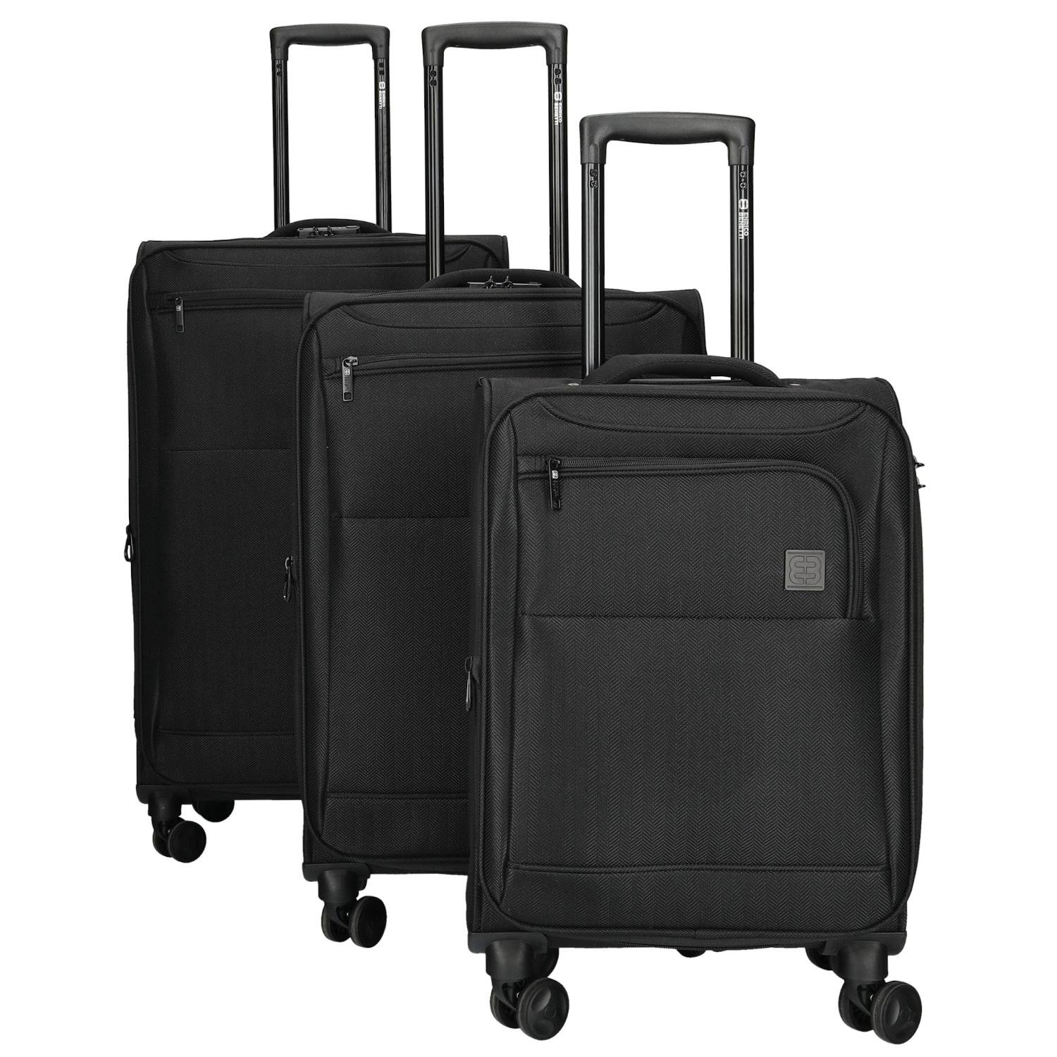 ENRICO BENETTI Oakville 3-delige Kofferset Black