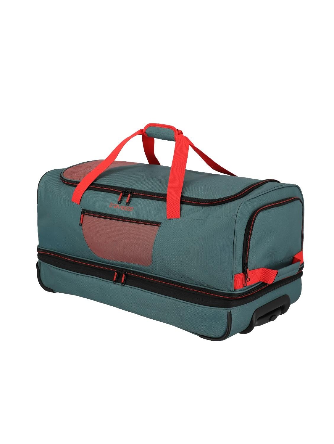 TRAVELITE Basics Fresh Wheeled duffle L Green/Orange
