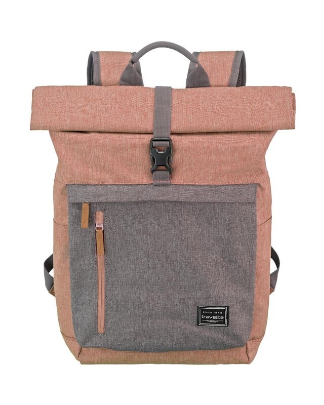 TRAVELITE Basics Rollup Backpack Rose/Grey