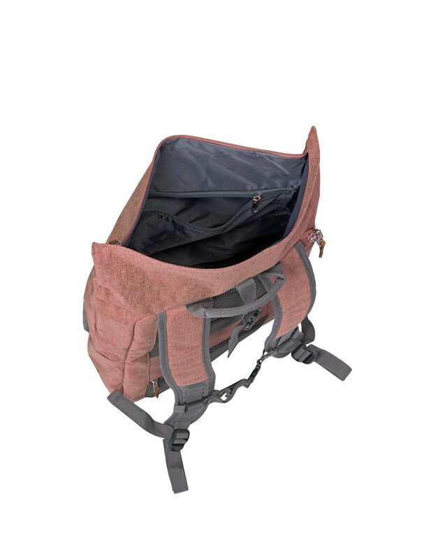 TRAVELITE Basics Rollup Backpack Rose/Grey