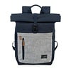 Basics Rollup Backpack Navy/Grey