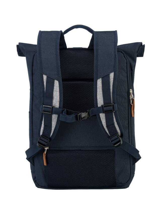 TRAVELITE Basics Rollup Backpack Navy/Grey