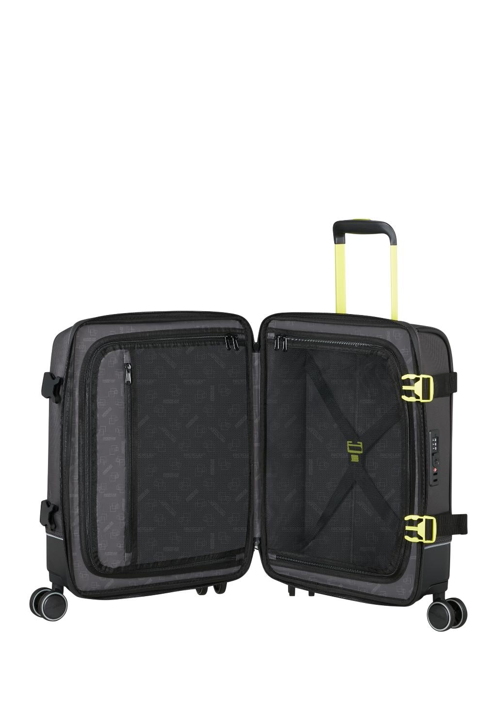 AMERICAN TOURISTER Urban Track Spinner S Coated BLACK/LIME