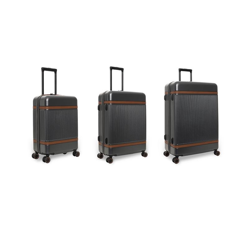 The Chesterfieldbags Zuna 3-delige Kofferset GRAPHITE