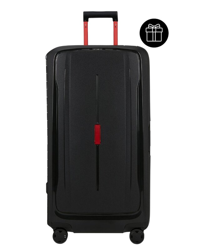 SAMSONITE Essens Spinner Trunk 80/30 cm Charcoal/Red