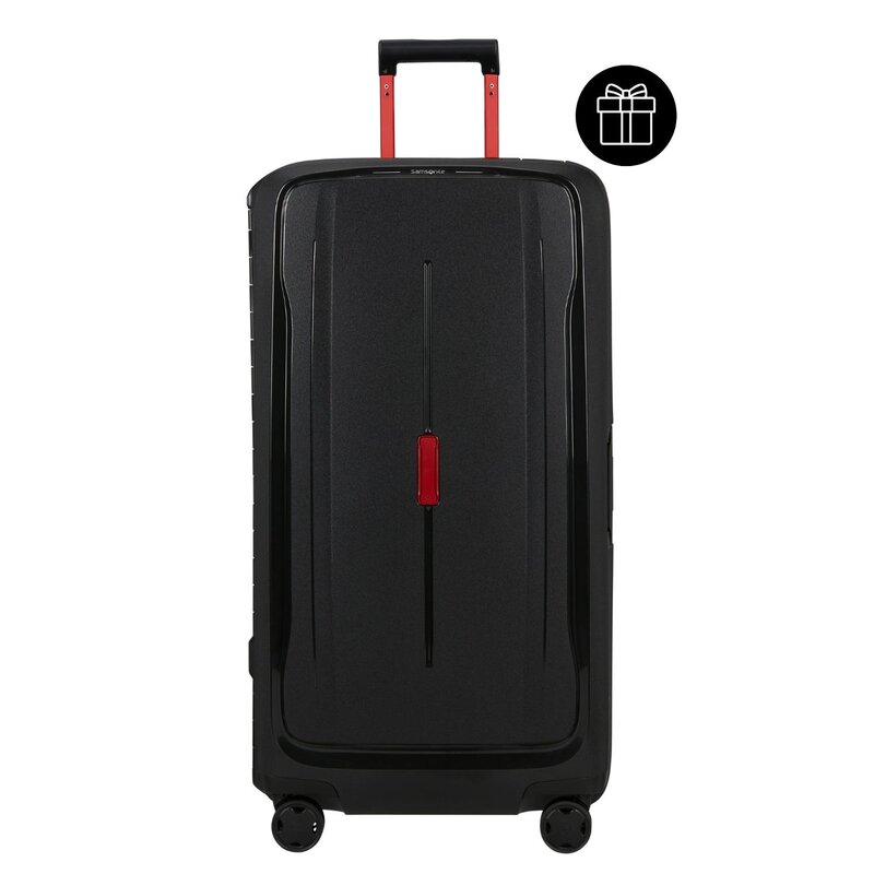 SAMSONITE Essens Spinner Trunk 80/30 cm Charcoal/Red