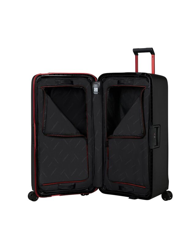 SAMSONITE Essens Spinner Trunk 80/30 cm Charcoal/Red