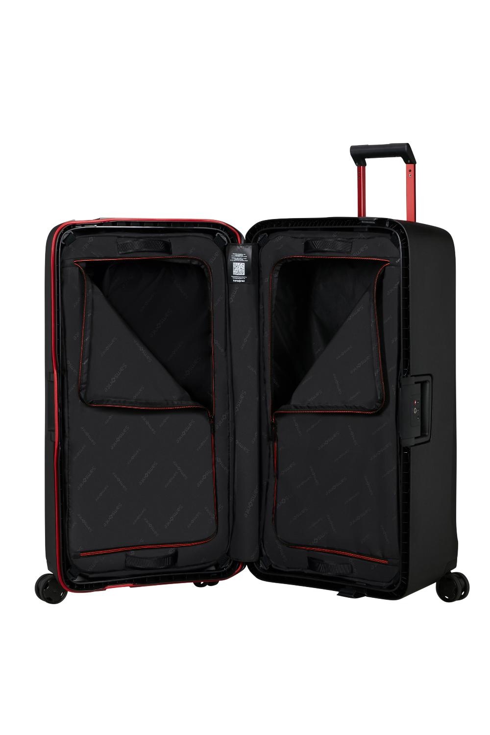 SAMSONITE Essens Spinner Trunk 80/30 cm Charcoal/Red