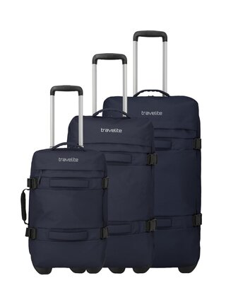 TRAVELITE Bolonia Wheeled Duffle L/M/S NAVY