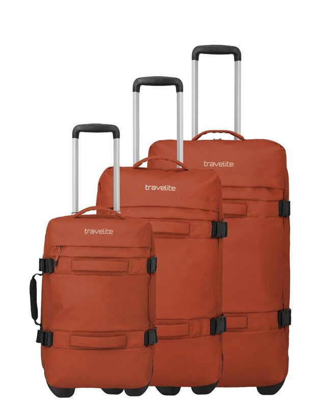 TRAVELITE Bolonia Wheeled Duffle L/M/S Orange