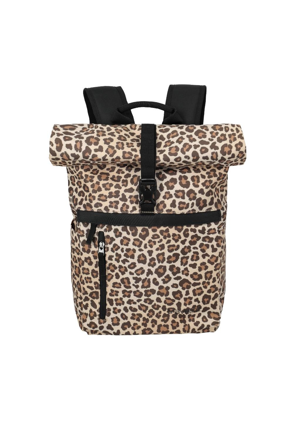 Basics Rollup Backpack LEOPARD PRINT