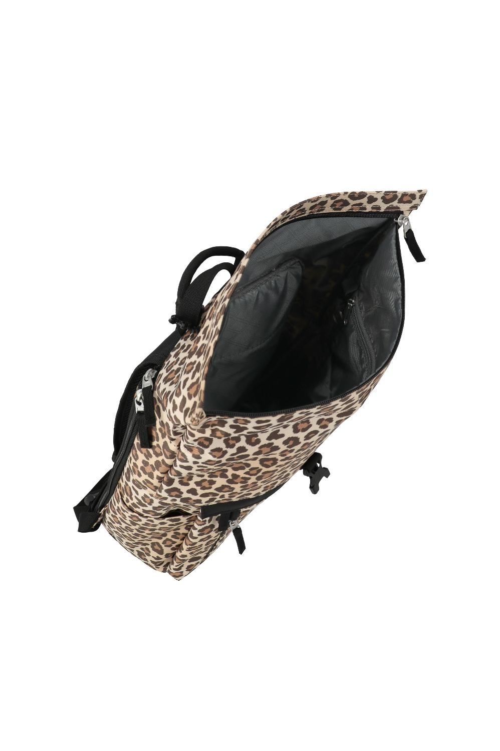 TRAVELITE Basics Rollup Backpack LEOPARD PRINT