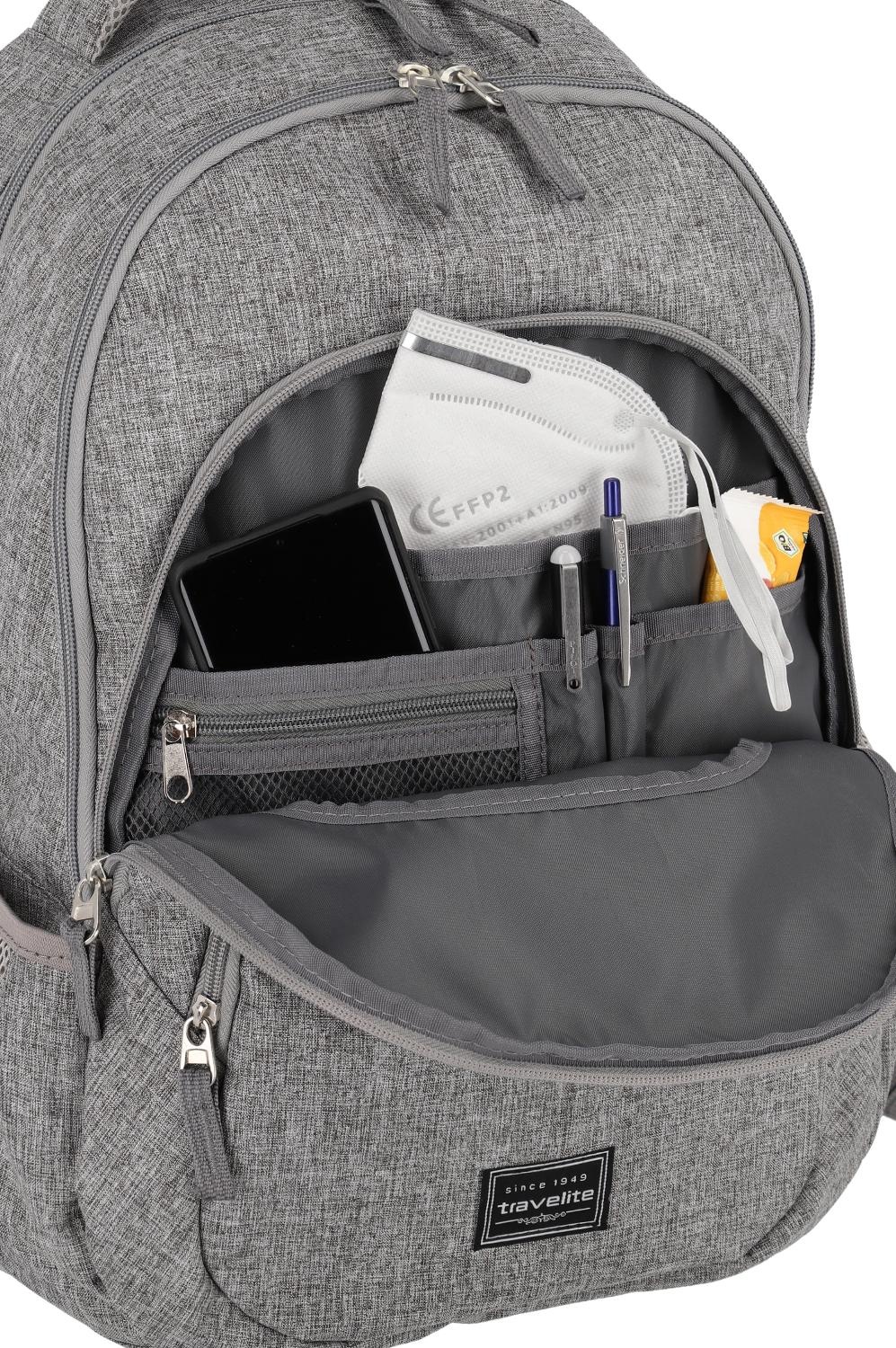TRAVELITE Basics Backpack Melange 15" GREY