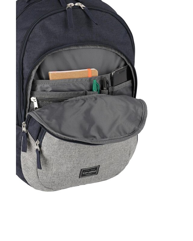 TRAVELITE Basics Backpack Melange 15" Navy/Grey