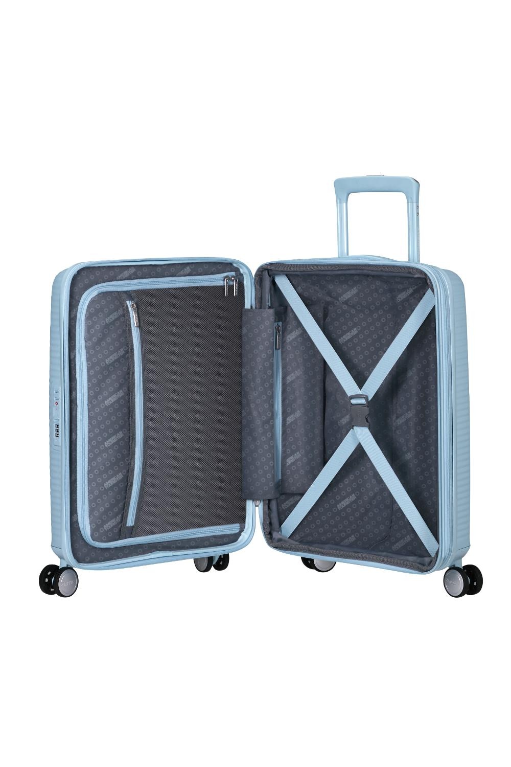 AMERICAN TOURISTER Soundbox 55 cm Spinner Exp Pastel Blue