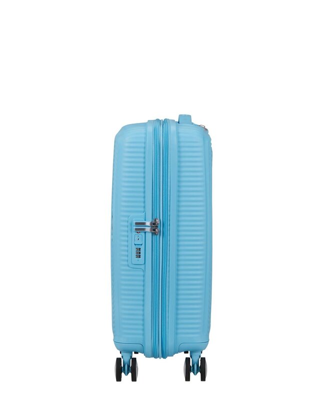 AMERICAN TOURISTER Soundbox 55 cm Spinner Exp Blueberry Fizz