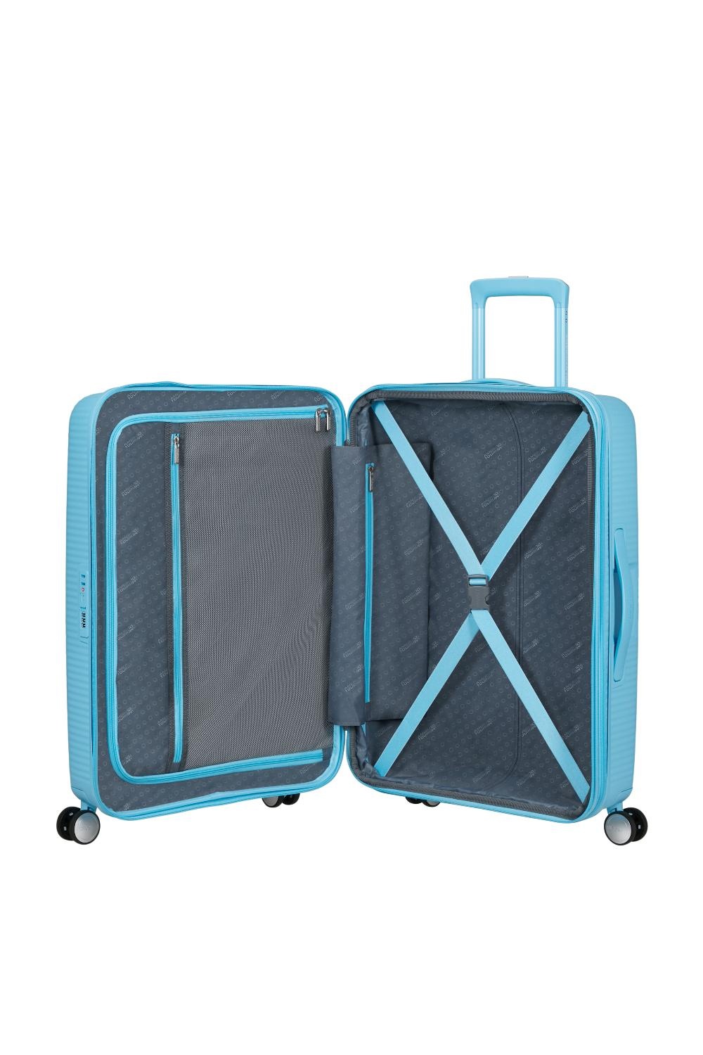 AMERICAN TOURISTER Soundbox 67 cm Spinner Tsa Exp Blueberry Fizz
