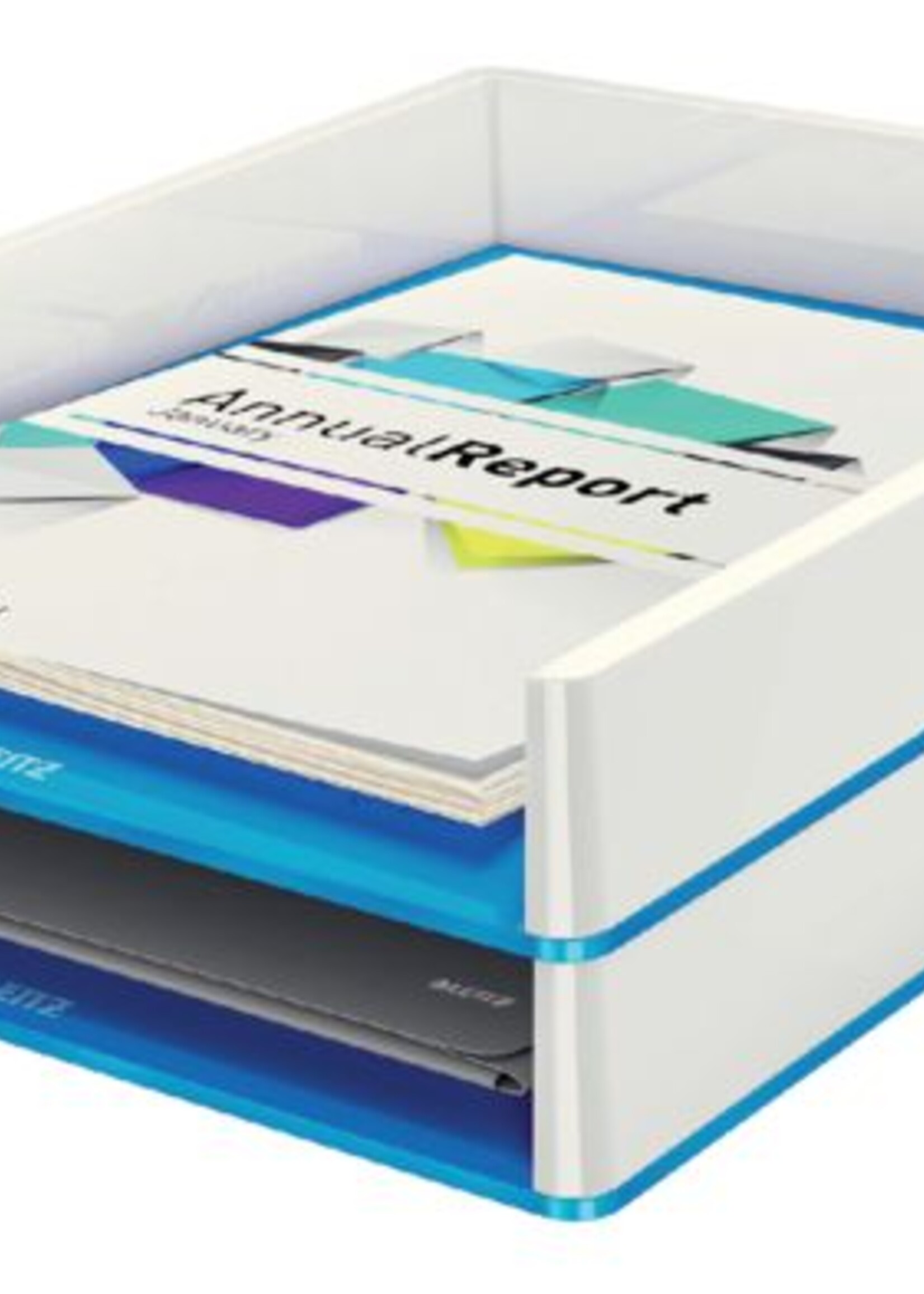 Leitz Leitz BRIEVENBAK WOW 53611 A4 WIT/BLAUW