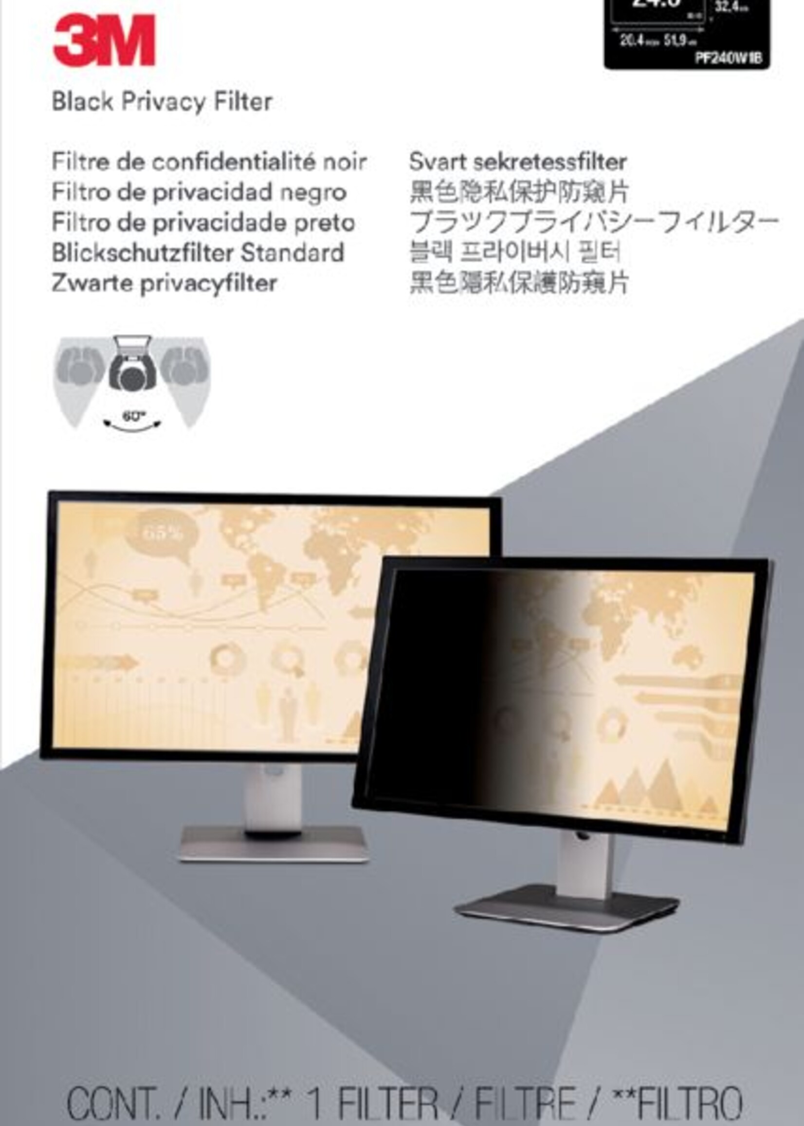 3M 3M PRIVACY FILTER 24.0 WIDE 16:10