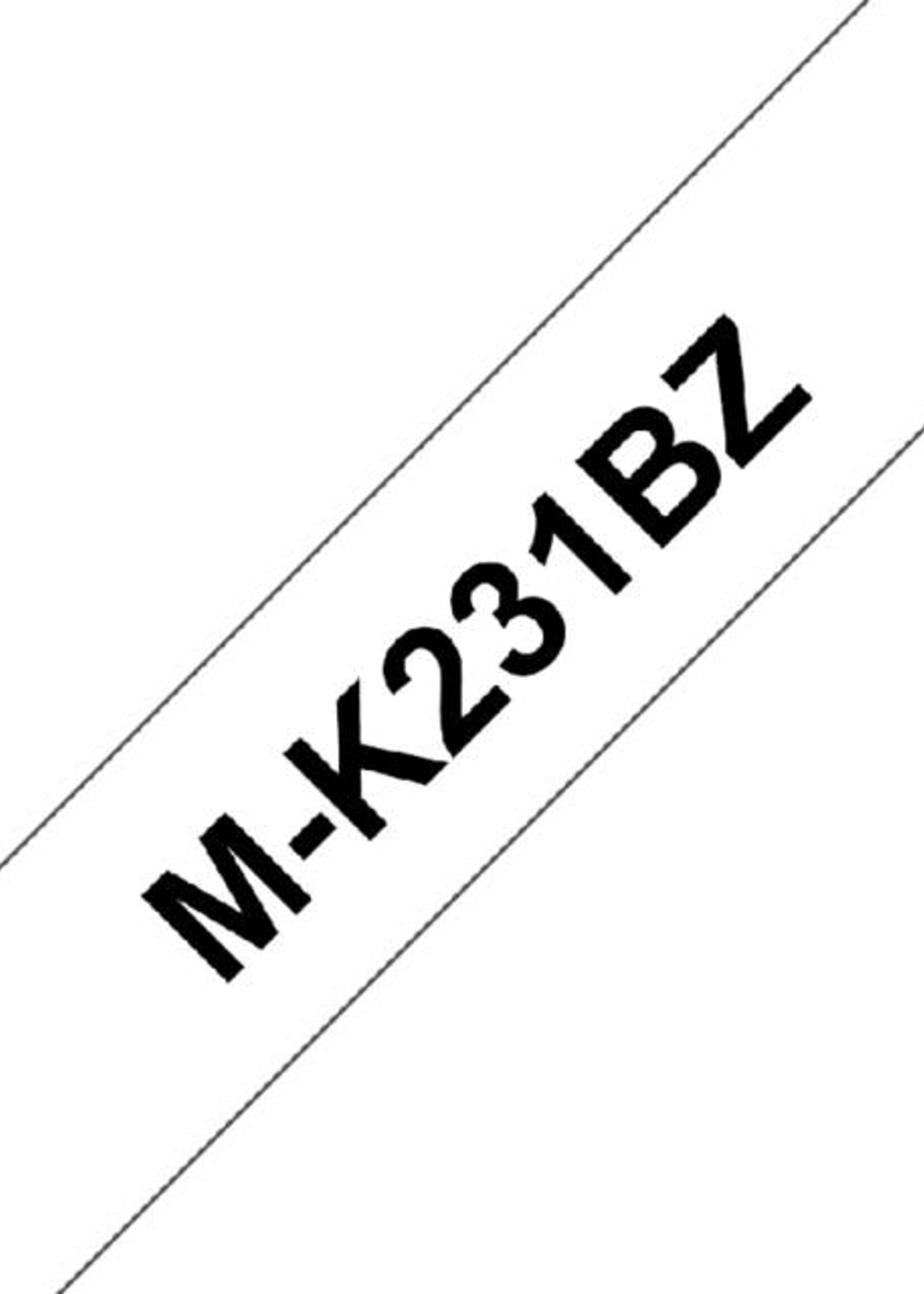 Brother Brother LABELTAPE MK-221 9MM WT/ZW