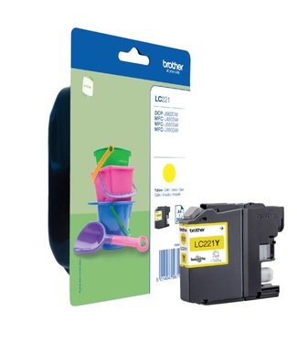 Brother INKCARTRIDGE LC-221 GEEL