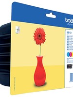 Brother INKCARTRIDGE LC-121 ZWART + 3 KLEUREN