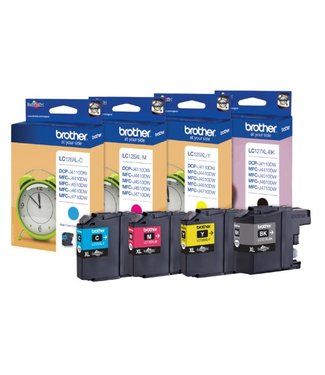 Brother INKCARTRIDGE LC-127XL ZWART + 3 KLEUREN