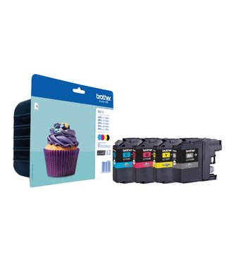 Brother INKCARTRIDGE LC-123 ZWART + 3 KLEUREN