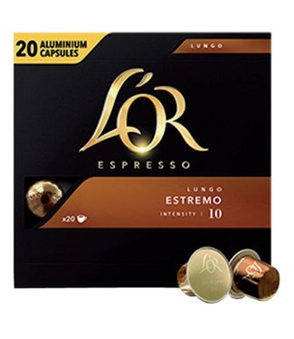 Douwe Egberts KOFFIECUPS L'OR ESP LUNGO ESTREMO 20STKS