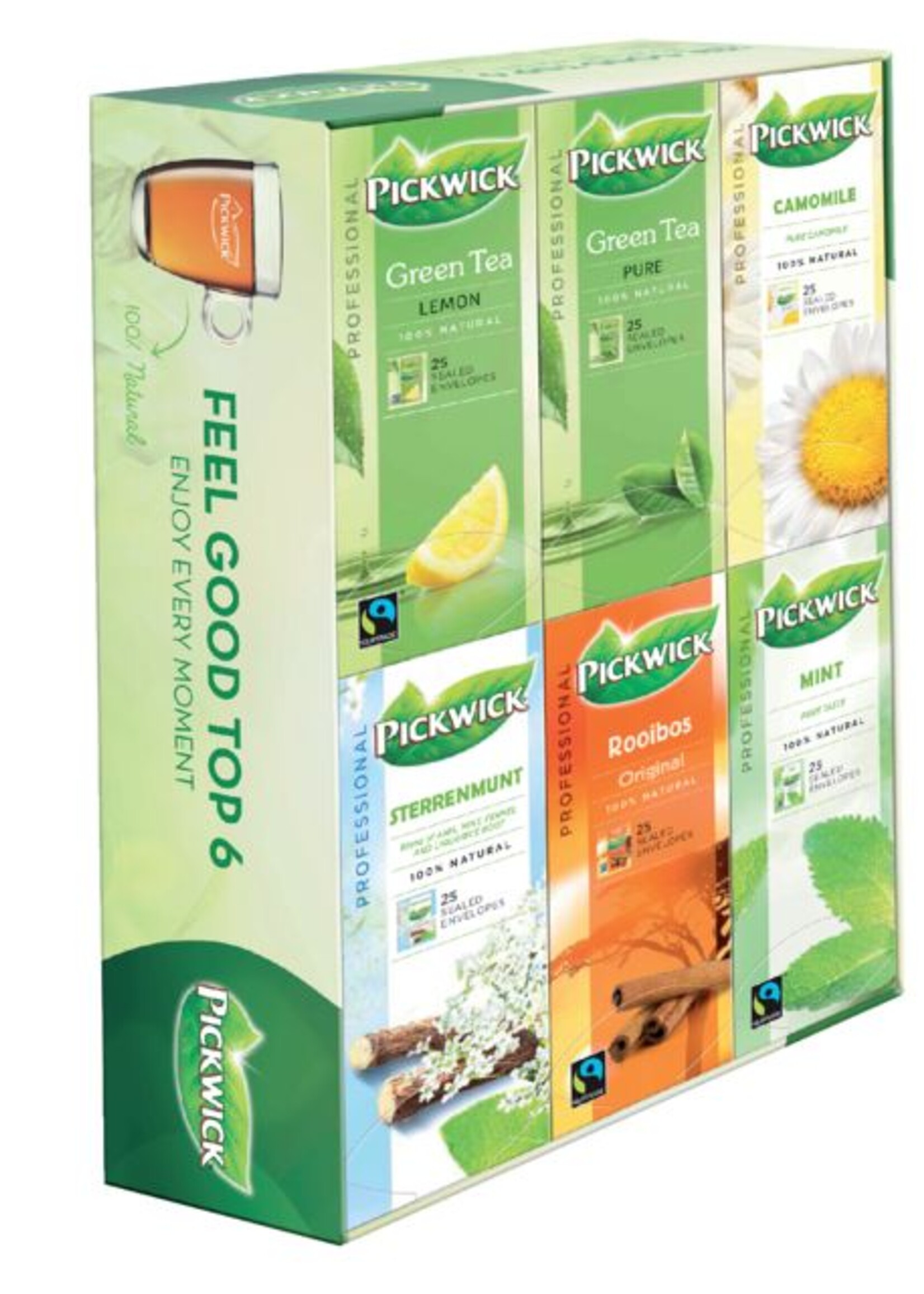 Pickwick Pickwick THEE  MULTIPAK FEEL GOOD 2GR 6x25STKS