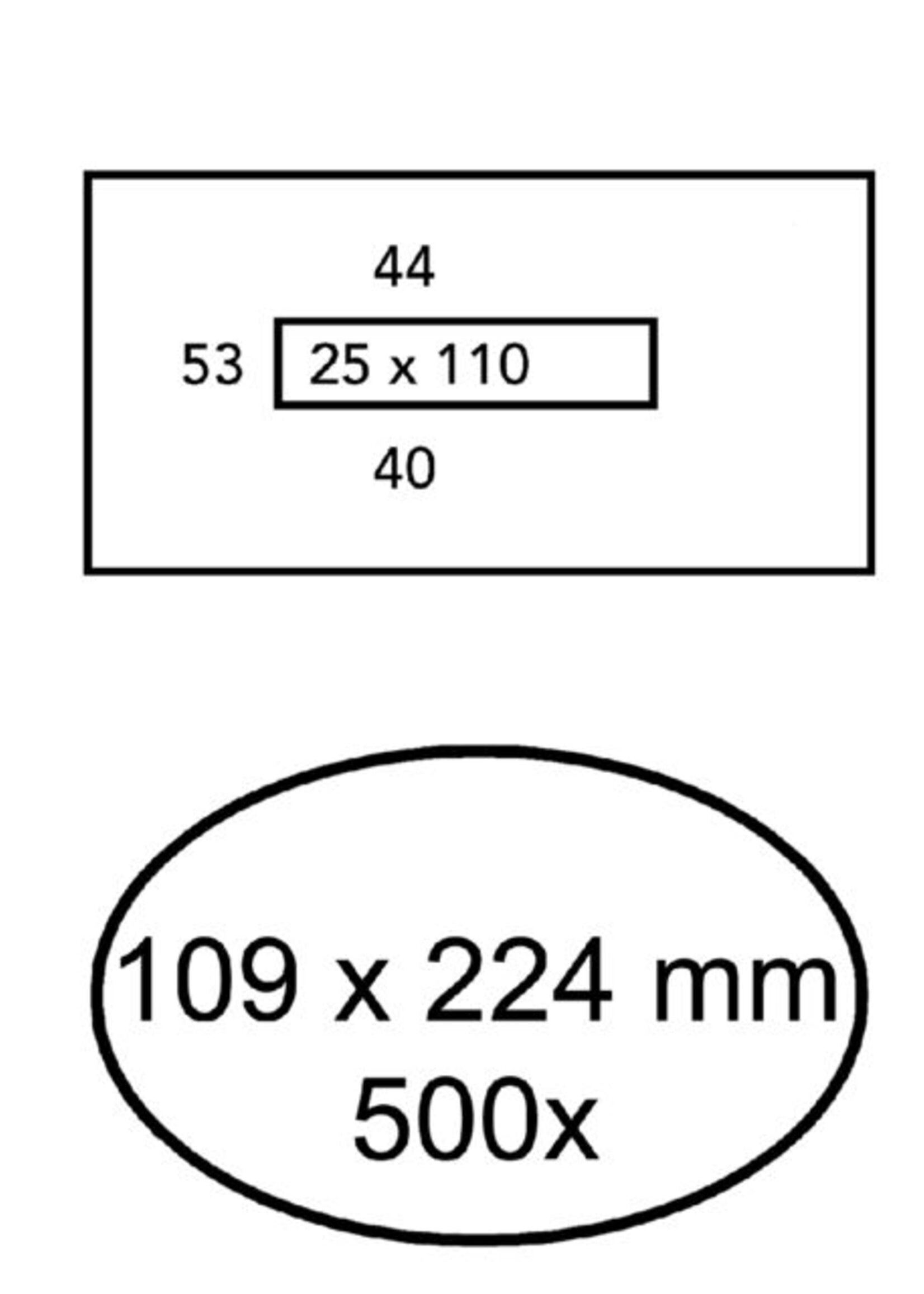 Quantore Quantore ENV BNKGRO 109X224 VM WT 500STKS