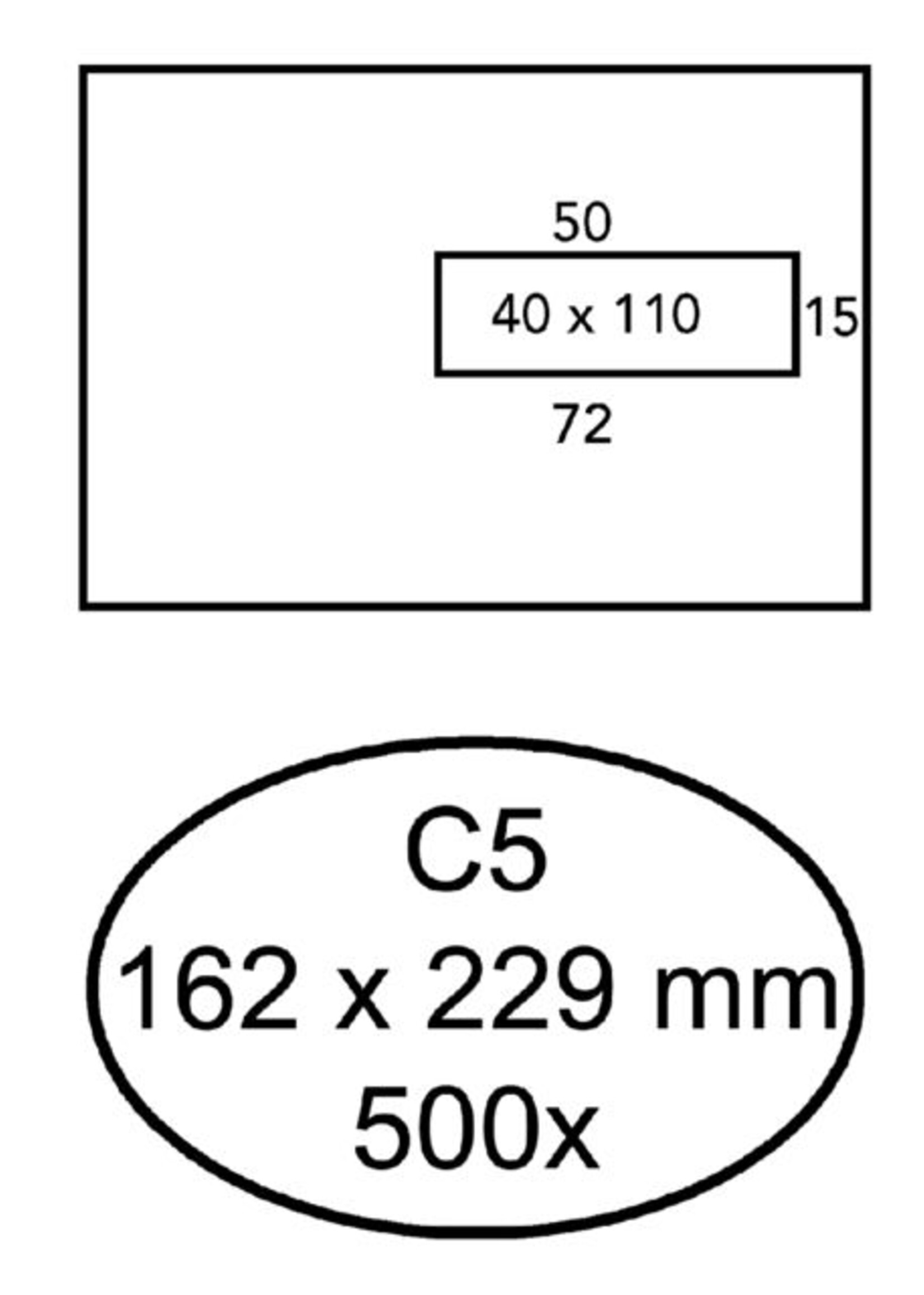 Quantore Quantore ENV VENSTER C5 VR WT 500STKS