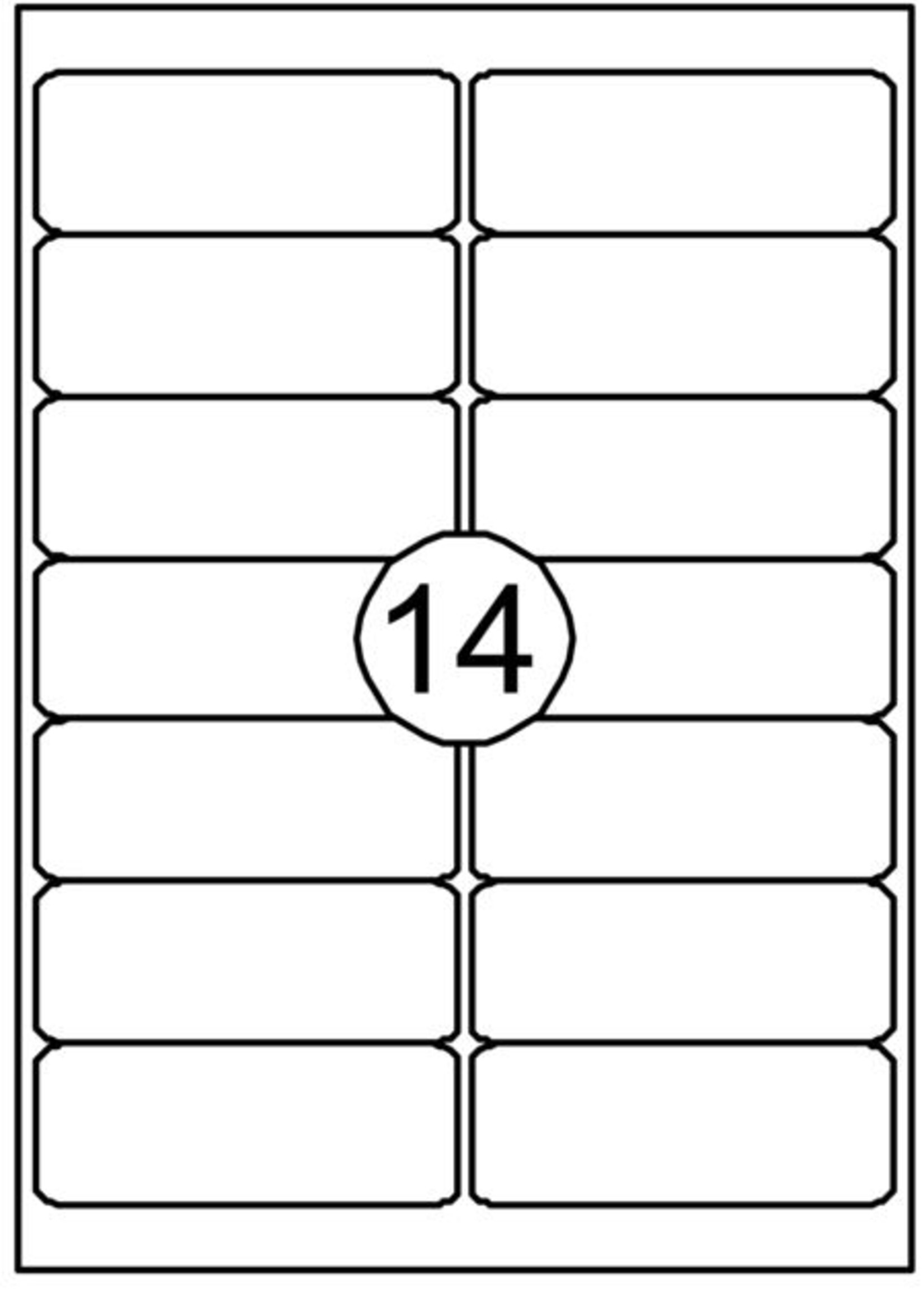 Quantore Quantore ETIKET 99.1X38.1MM 210STKS