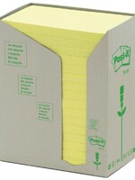 3M MEMOBLOK 655 76X127MM RECYCLE GEEL 16STKS