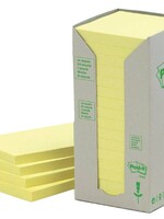3M MEMOBLOK 654RECY 76X76 GL 16STKS