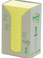 3M MEMOBLOK 653RECY 38X51 GL 24STKS