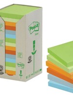 3M MEMOBLOK 654RECY 76X76 NAT 16STKS