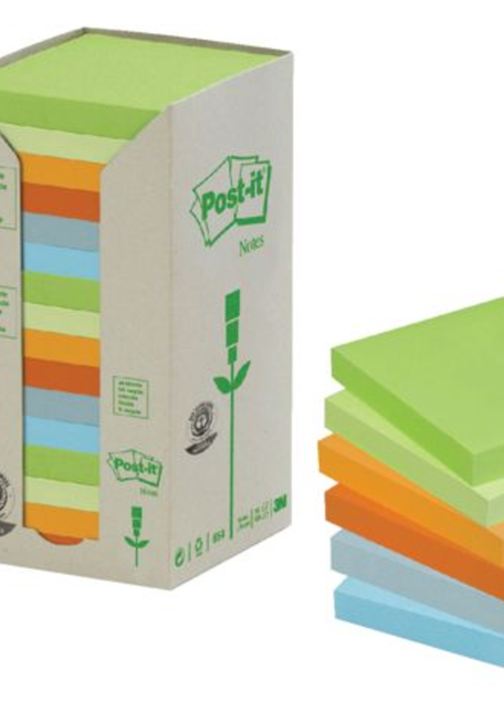 3M 3M MEMOBLOK 654RECY 76X76 NAT 16STKS