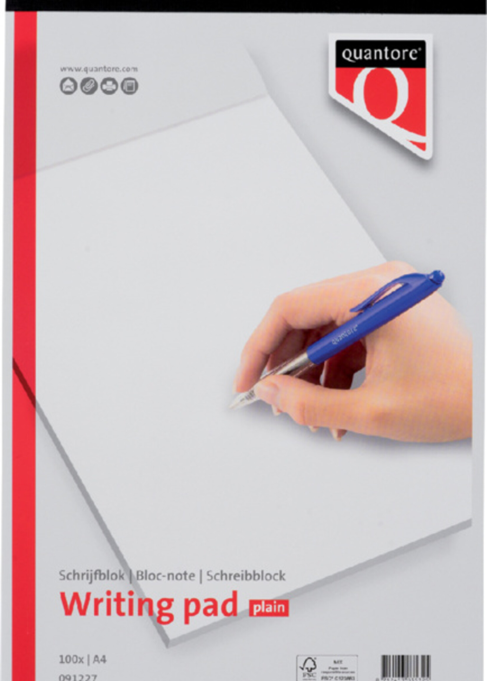 Quantore Quantore SCHRIJFBLOK A4 BLANCO 60GR
