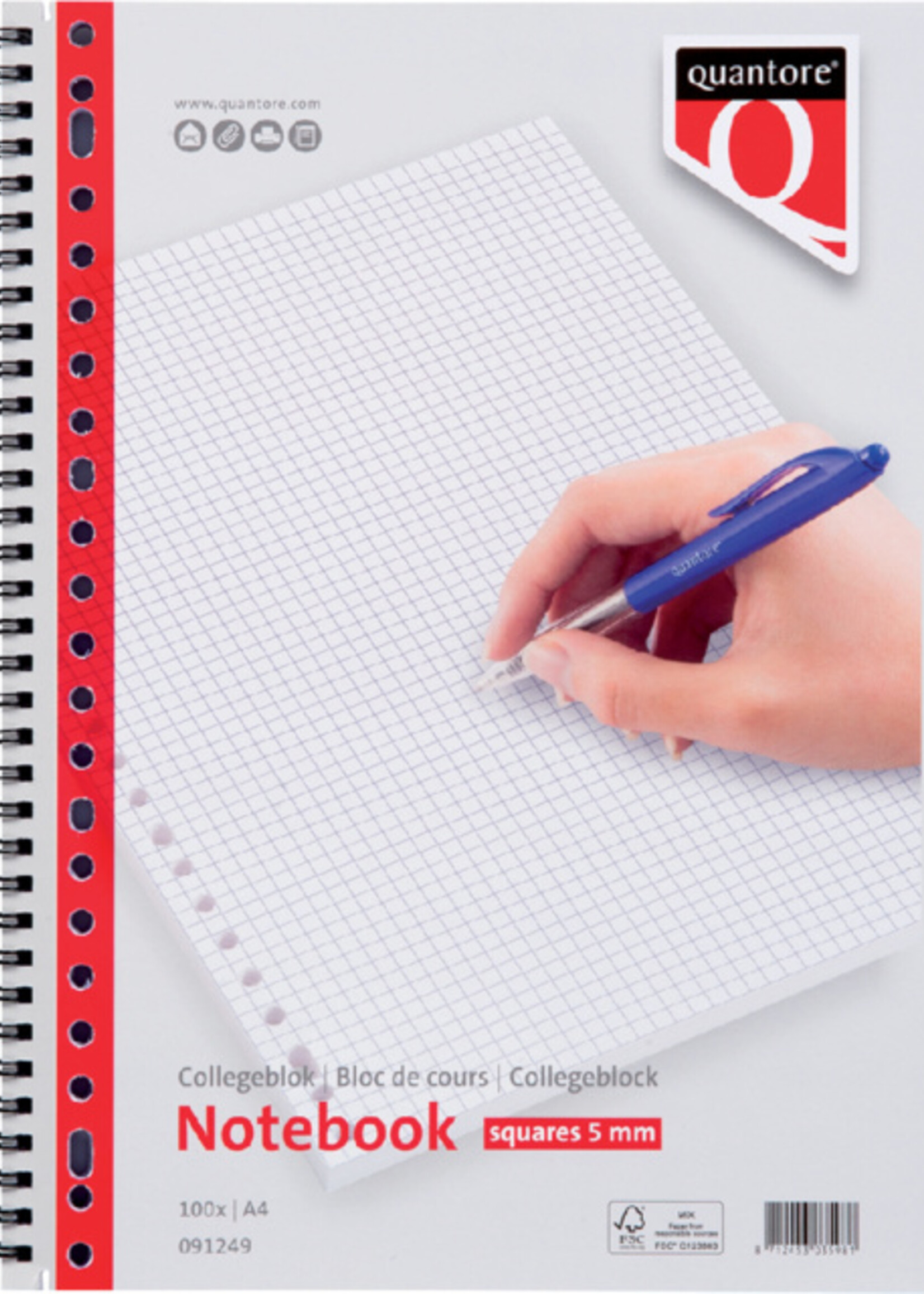 Quantore Quantore COLLEGEBLOK 23R RUIT 5MM