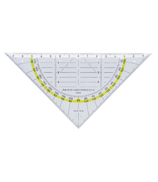 Aristo GEODRIEHOEK 1552 160MM TRANSP