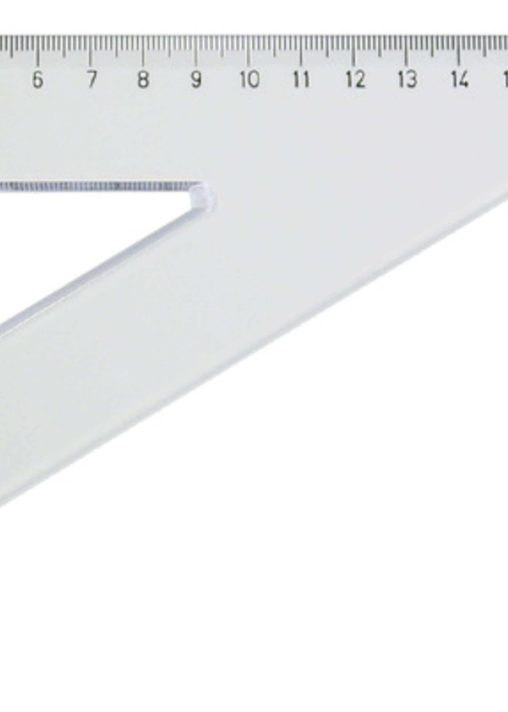 Aristo Aristo DRIEHOEK 200MM 30/60GR TRANSP