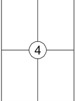 Quantore ETIKET 105X148MM 400STKS
