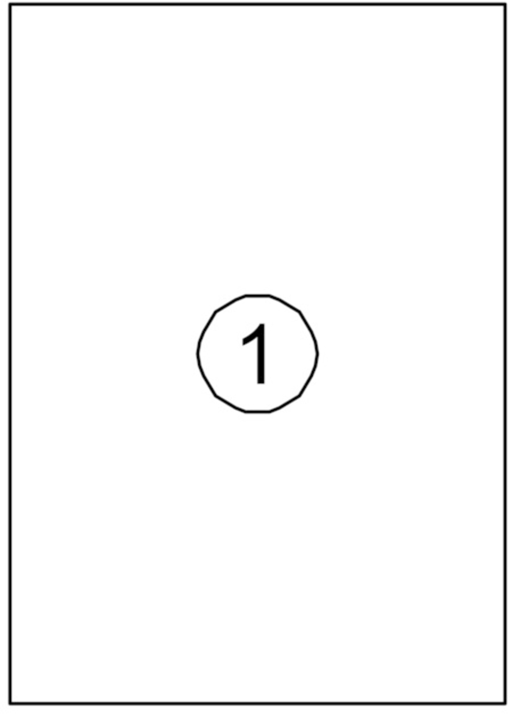 Quantore Quantore ETIKET  210X297MM 100STKS