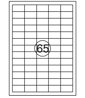 Quantore ETIKET  38.1X21.2MM 6500STKS