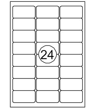 Quantore ETIKET  63.5X33.9MM 2400STKS