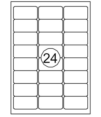 Quantore ETIKET  63.5X33.9MM 2400STKS