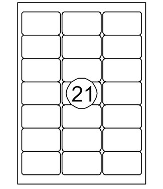 Quantore ETIKET  63.5X38.1MM 315STKS