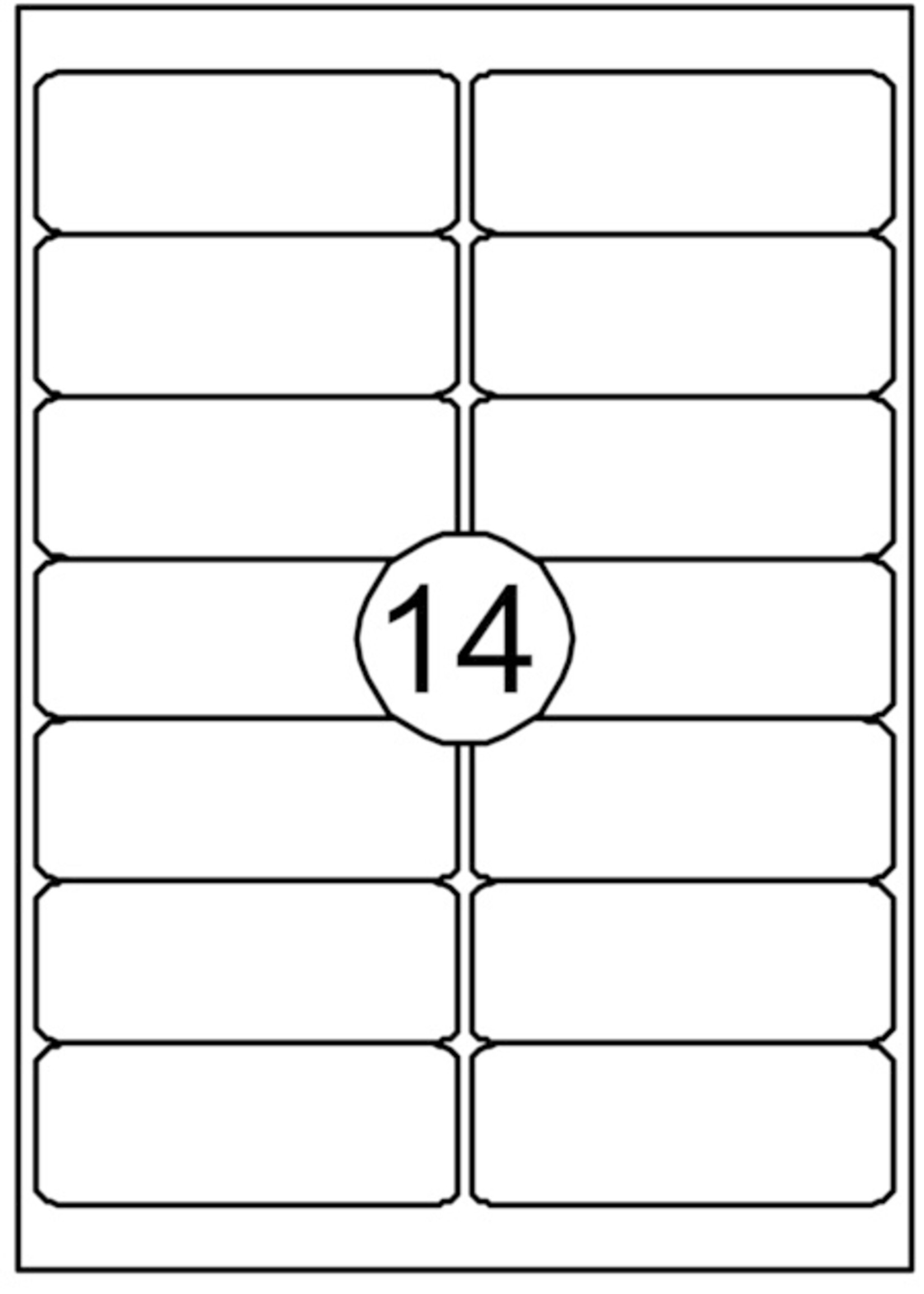 Quantore Quantore ETIKET  99.1X38.1MM 1400STKS