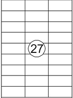 Quantore ETIKET  70X32MM 2700STKS